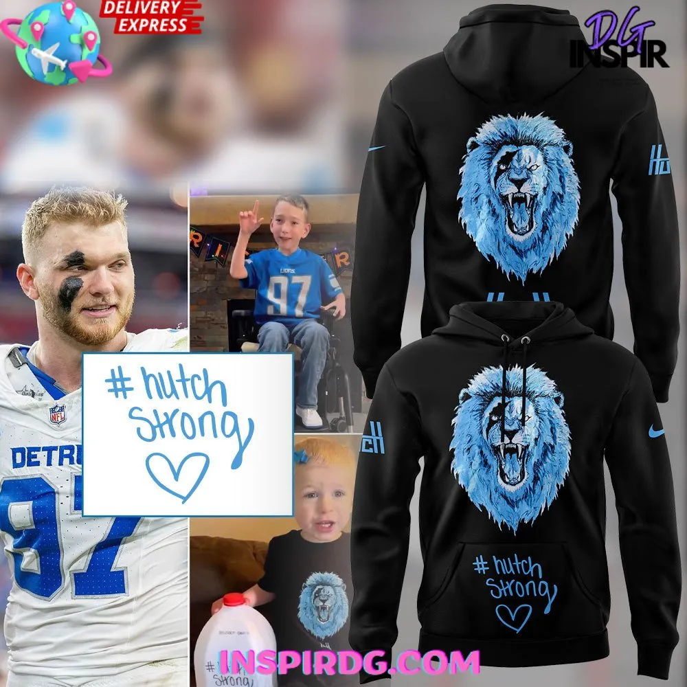 -Detroit Lions Hutch Hero Hutch Strong Special Hoodie