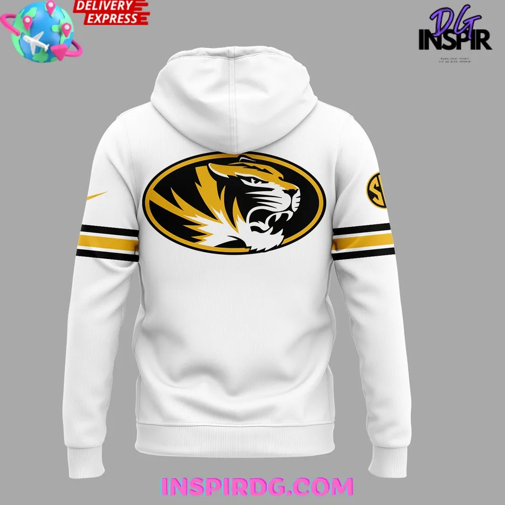 -Missouri Tigers Stitched Luther Burden III White Hoodie