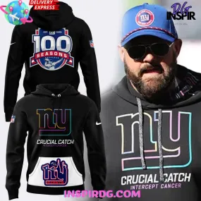 -New York Giants Crucial Catch 100 Seasons Hoodie