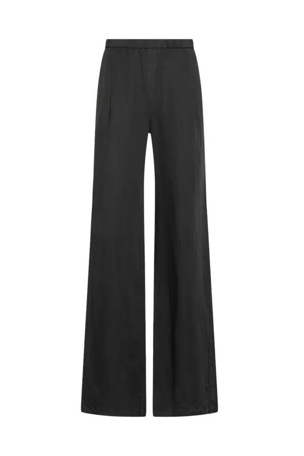 0039 Italy TASMIN NEW DARK GREY LINEN VISCOSE TROUSERS