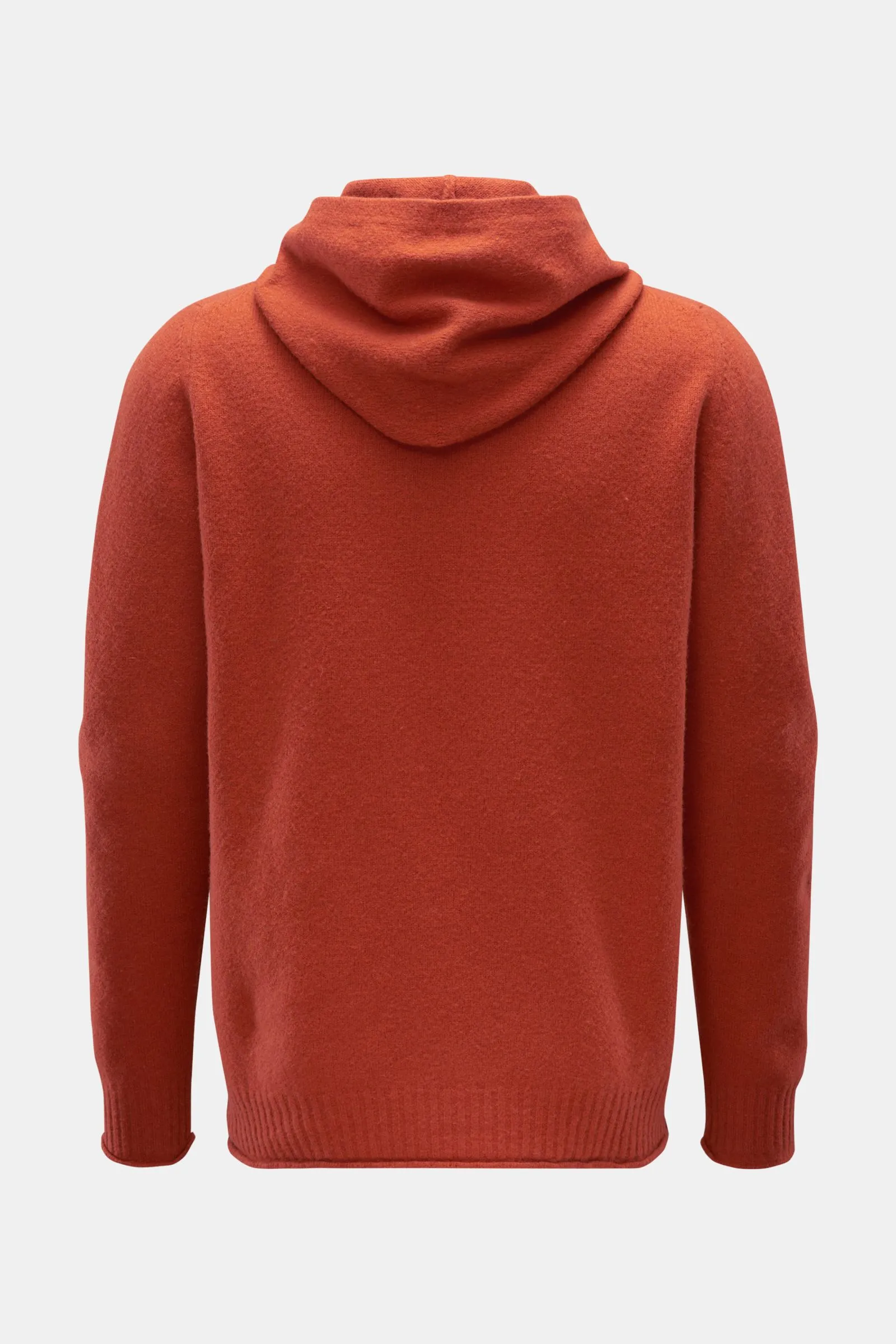 04651/ A TRIP IN A BAG hooded jumper 'Shetland Hoodie' orange