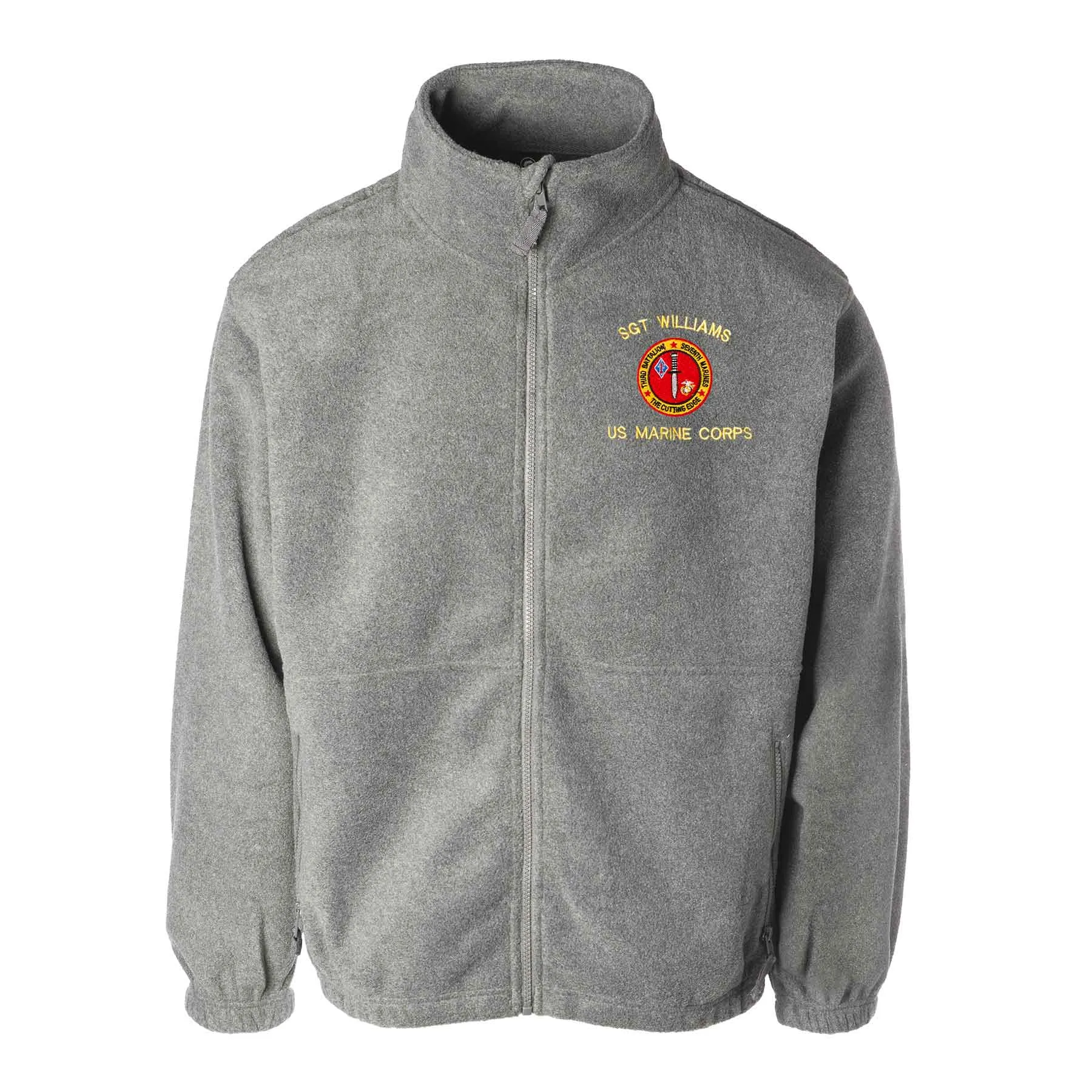 3rd Battalion 7th Marines Embroidered Fleece Full Zip