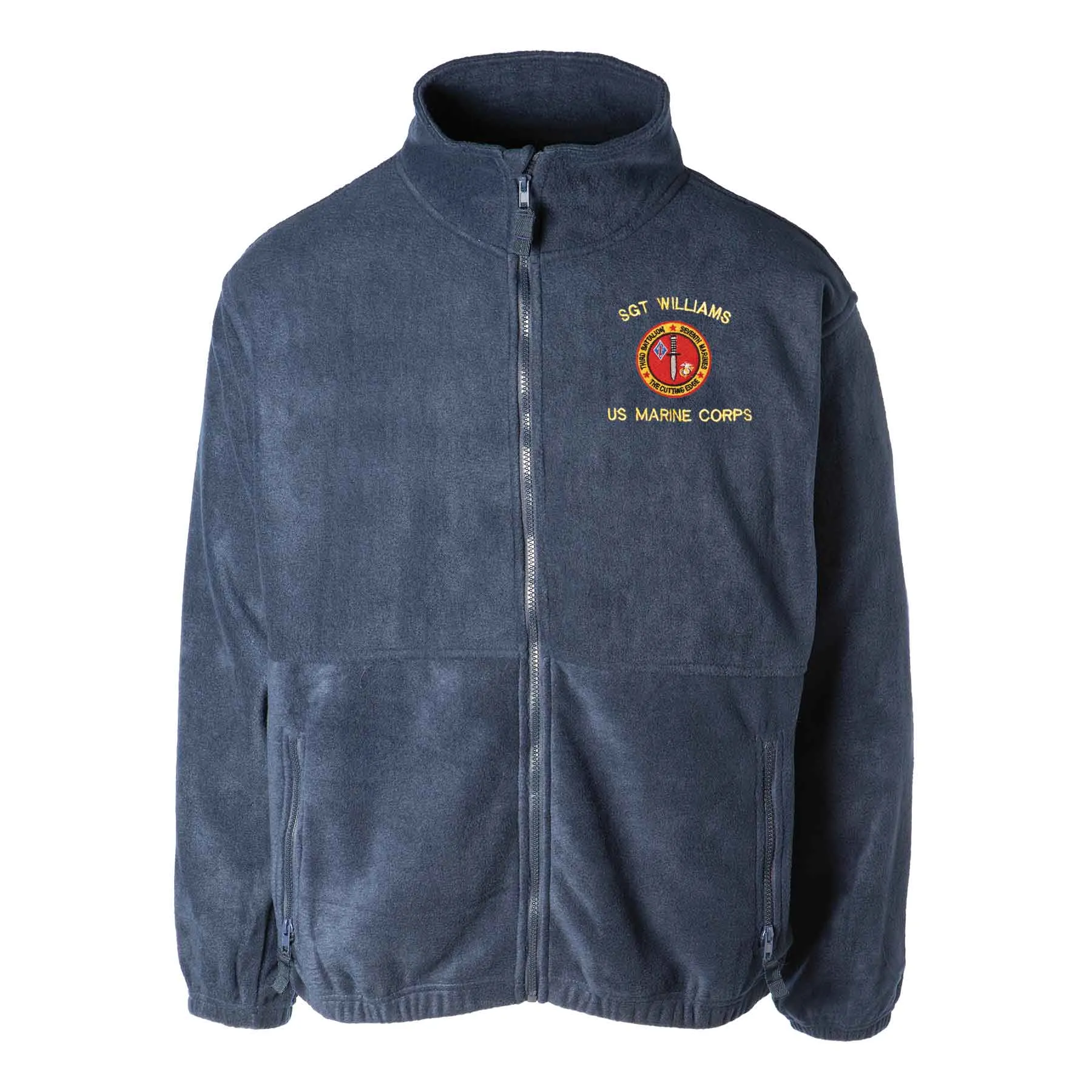 3rd Battalion 7th Marines Embroidered Fleece Full Zip