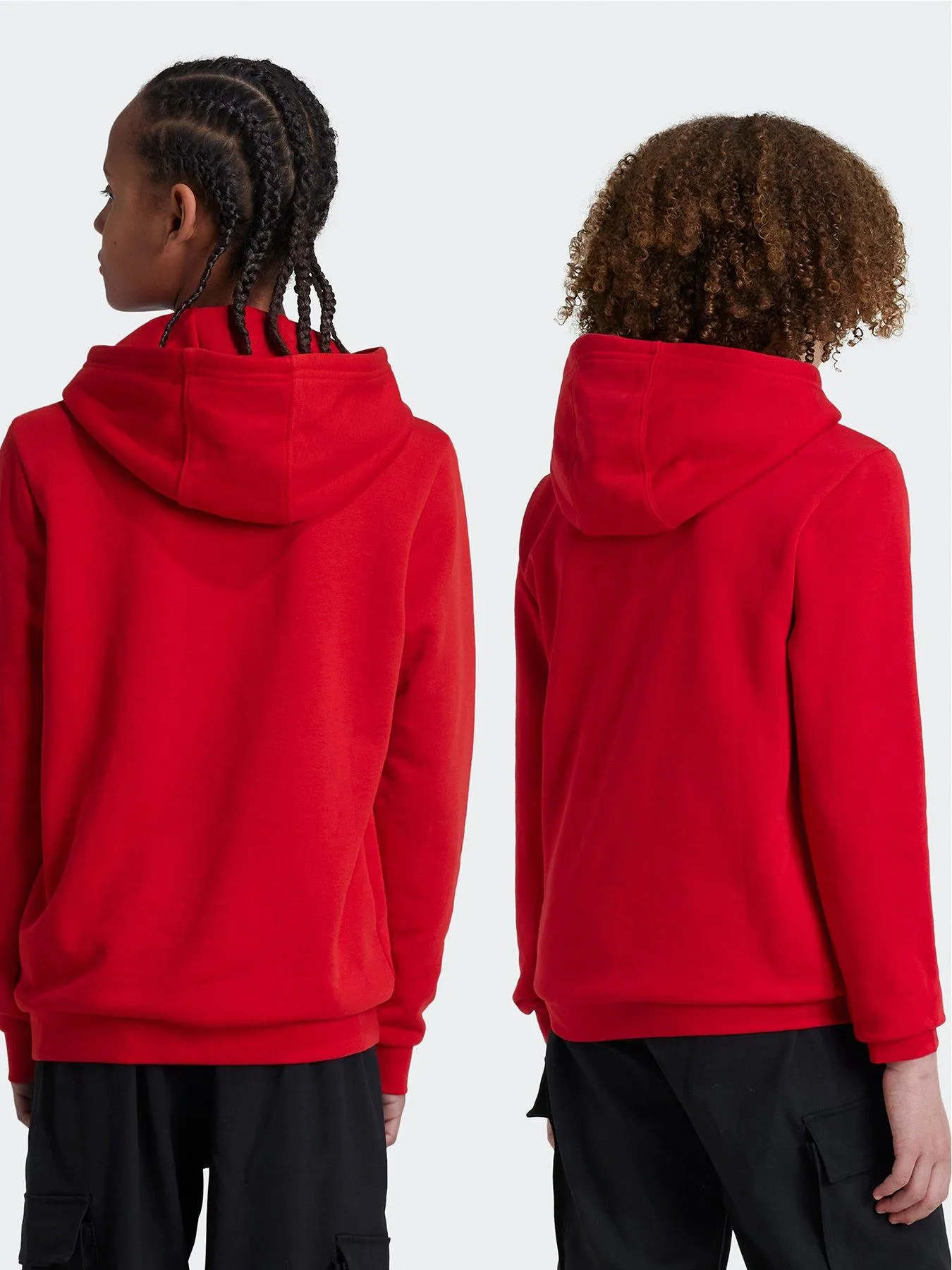 adidas Originals Older Unisex Trefoil Hoodie - Dark Red