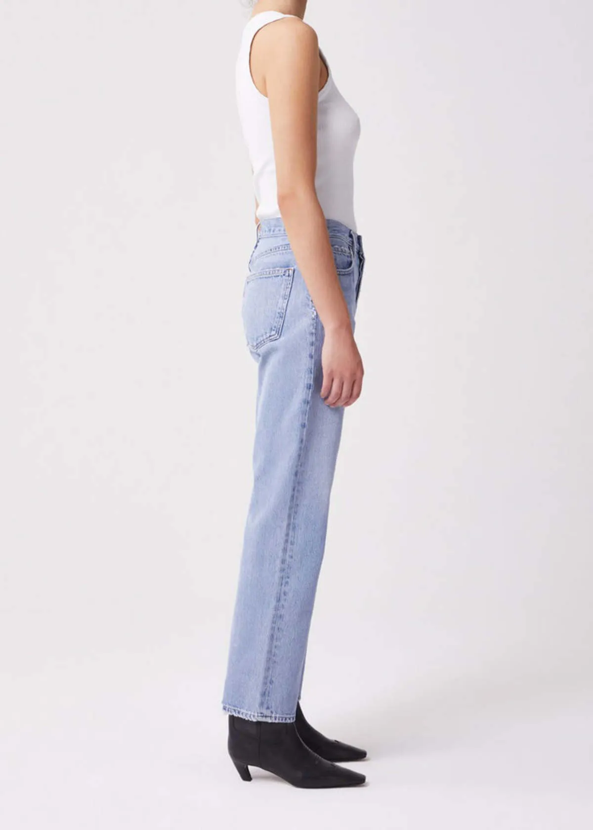 Agolde 90's Pinch Waist High Rise Straight Jeans - Soundwave