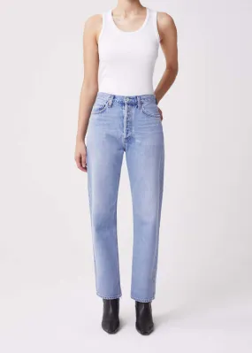 Agolde 90's Pinch Waist High Rise Straight Jeans - Soundwave