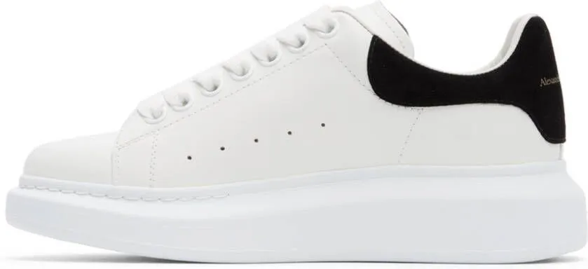 Alexander McQueen White & Black Oversized Sneakers