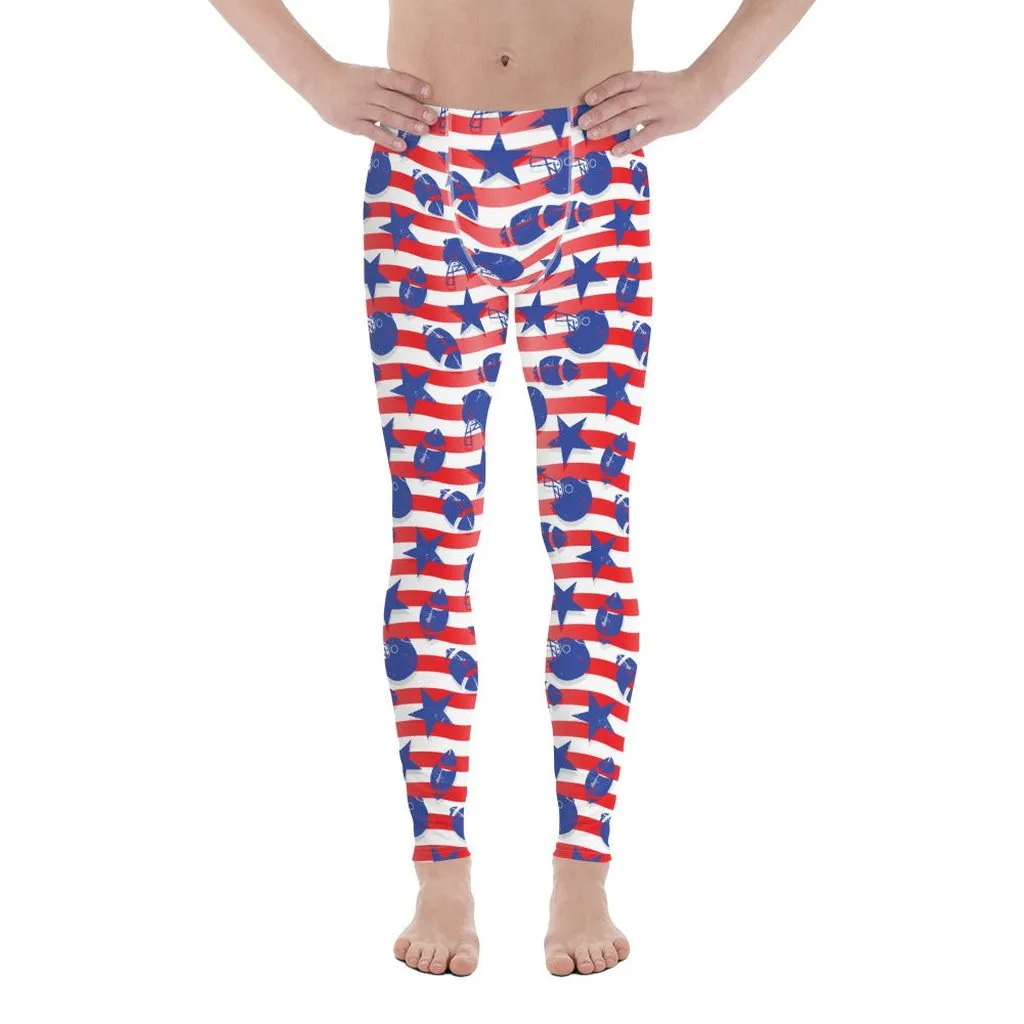 American Football Pattern Men's Leggings