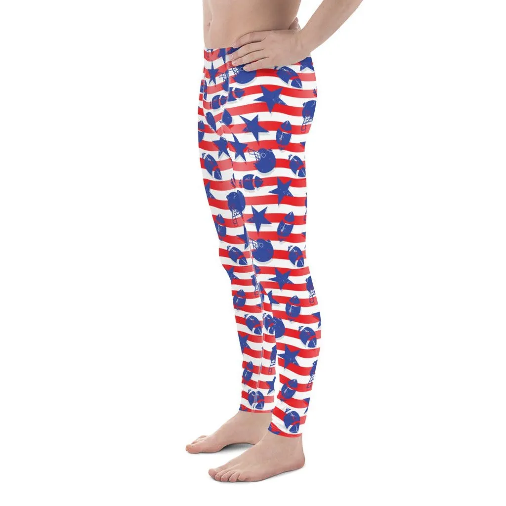 American Football Pattern Men's Leggings