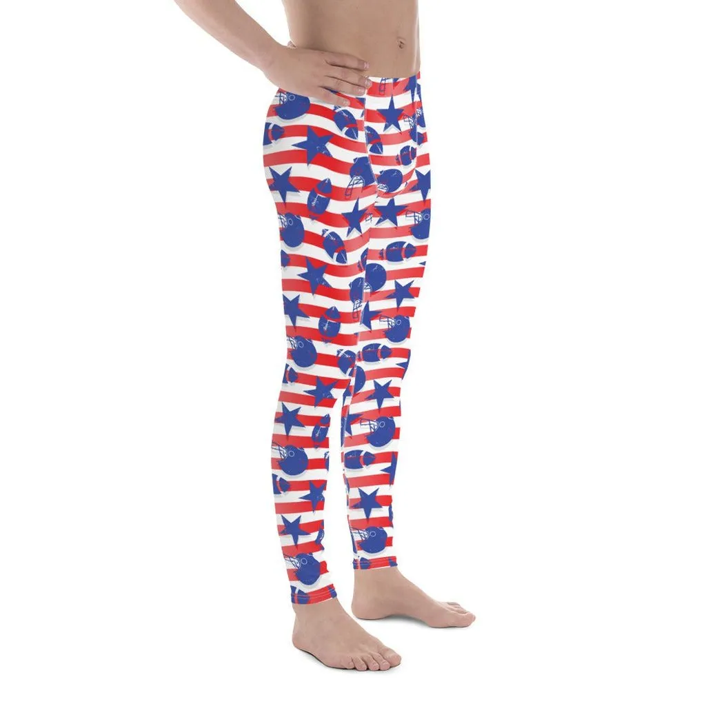 American Football Pattern Men's Leggings