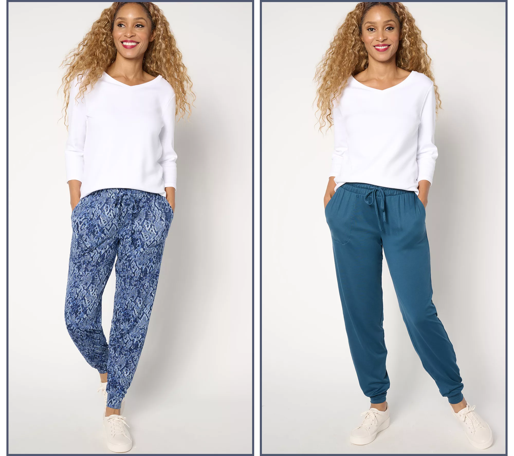 Anybody Lounge Regular Lush Jersey Set of Two Joggers