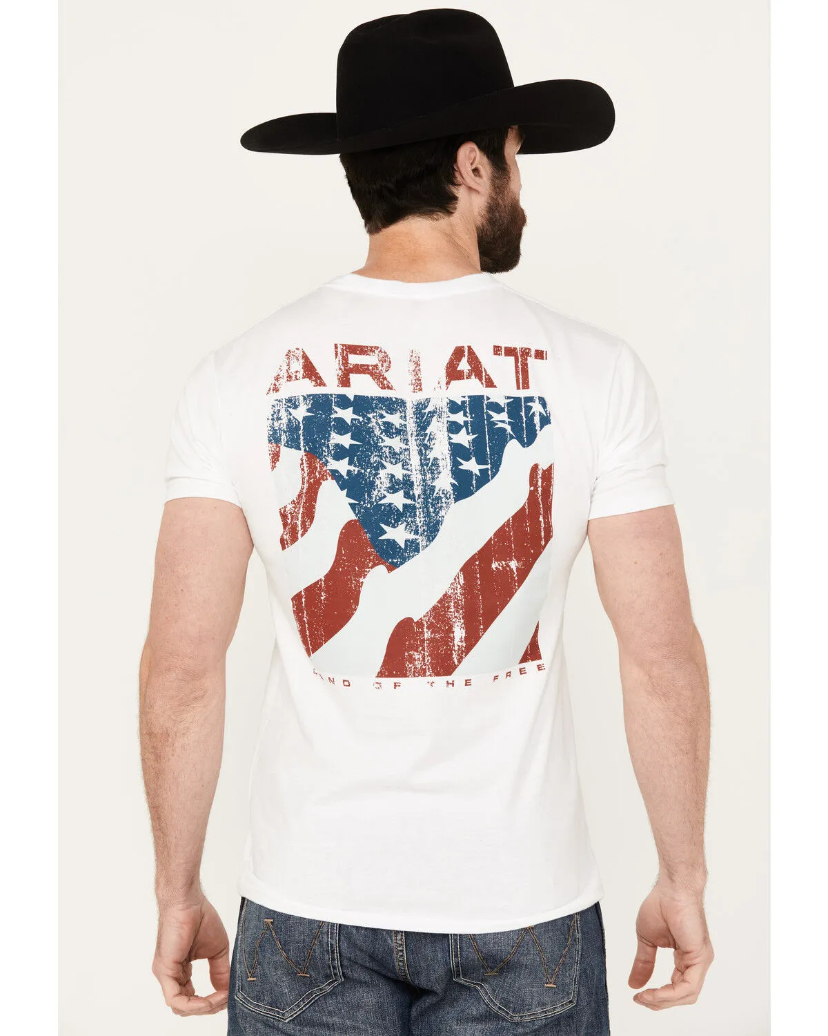 Ariat Men's Boot Barn Exclusive Flag Flow 2.0 Short Sleeve Graphic T-Shirt