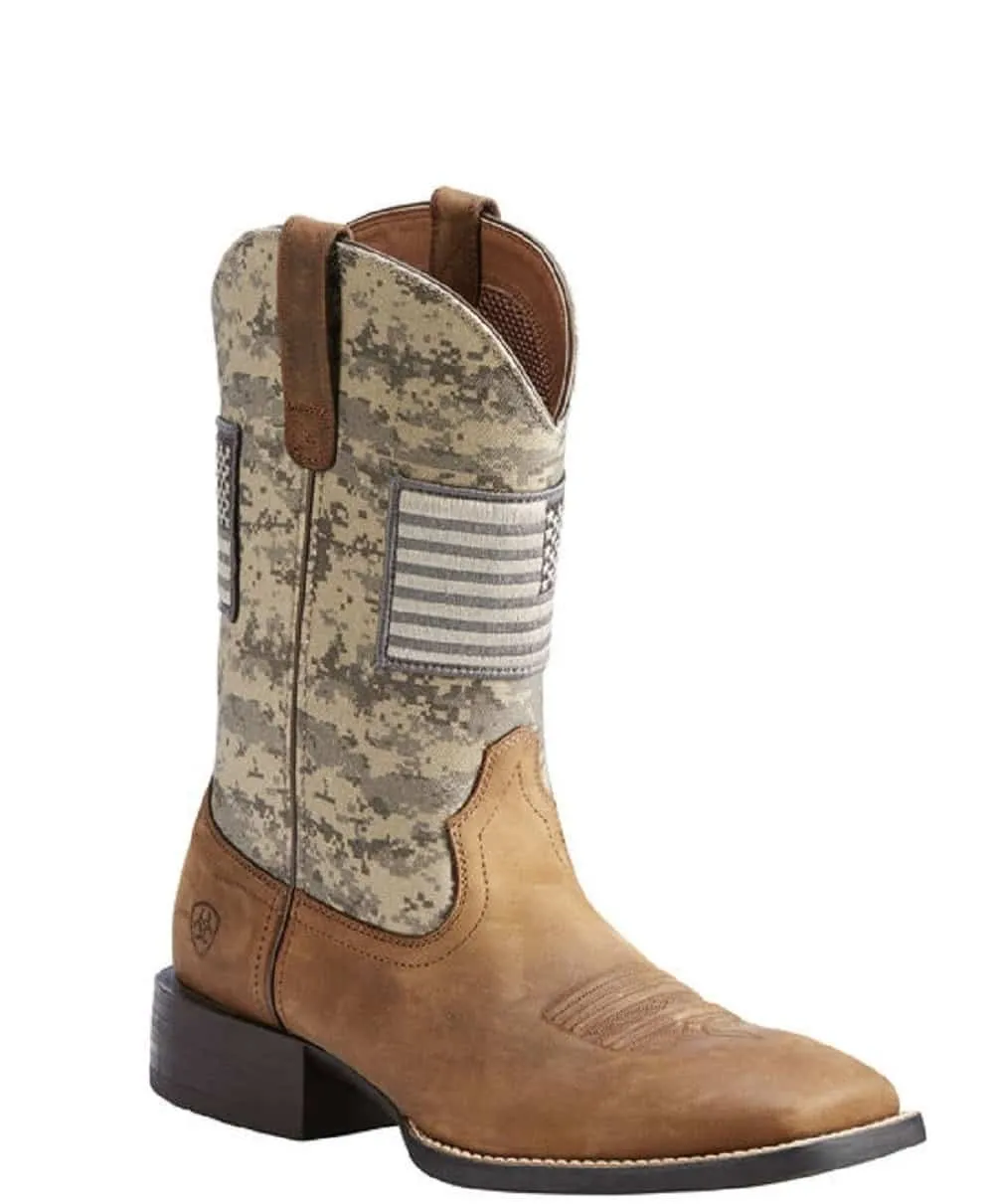 Ariat Men's Sport Patriot Western Boot Camo