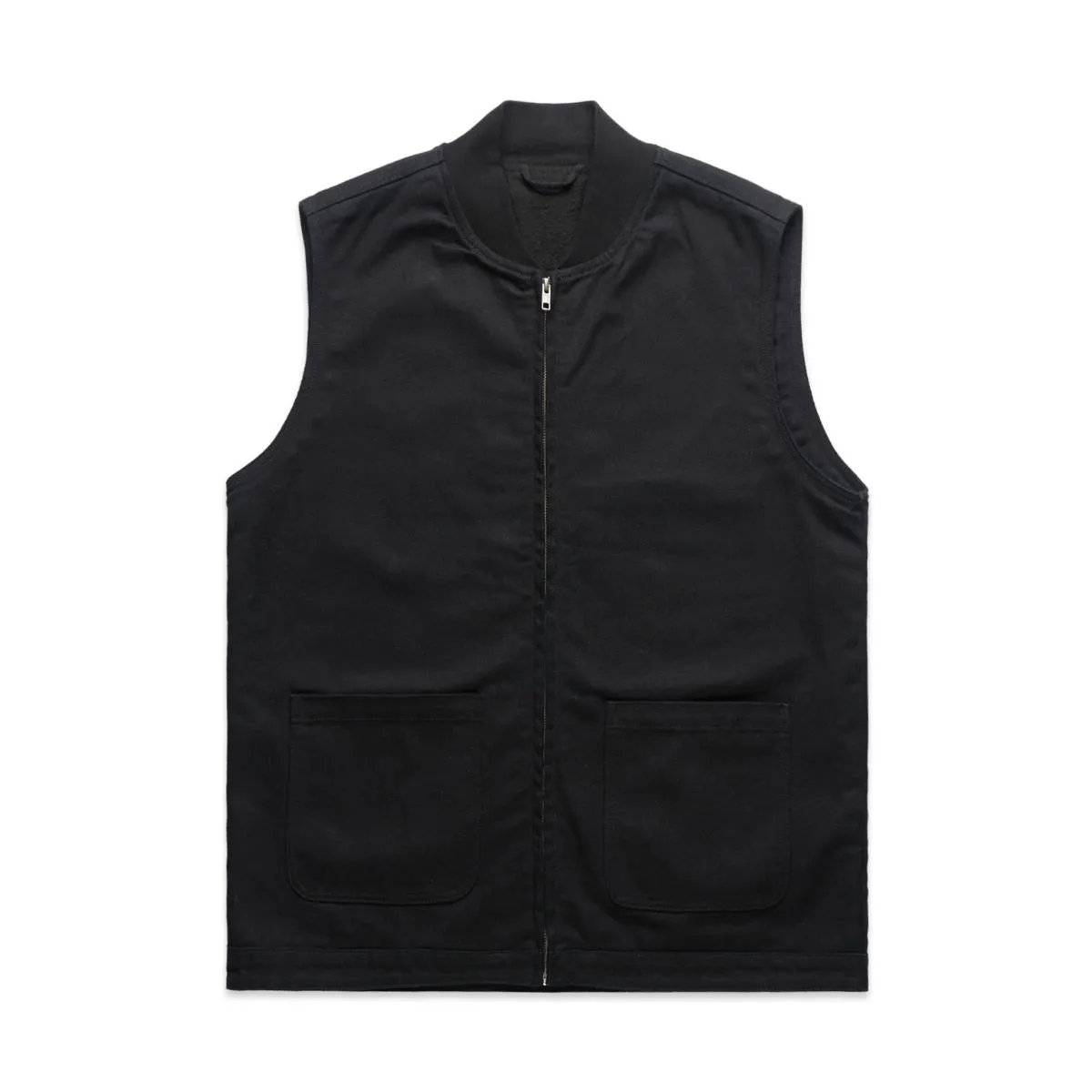 ascolour Men's Canvas Heavy Vest Black 5528