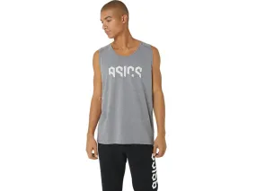 ASICS MEN'S HEX GREY TANK SINGLET