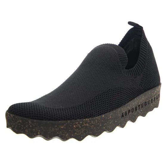 ASPORTUGUESAS Clip Elasticated Trainers Black