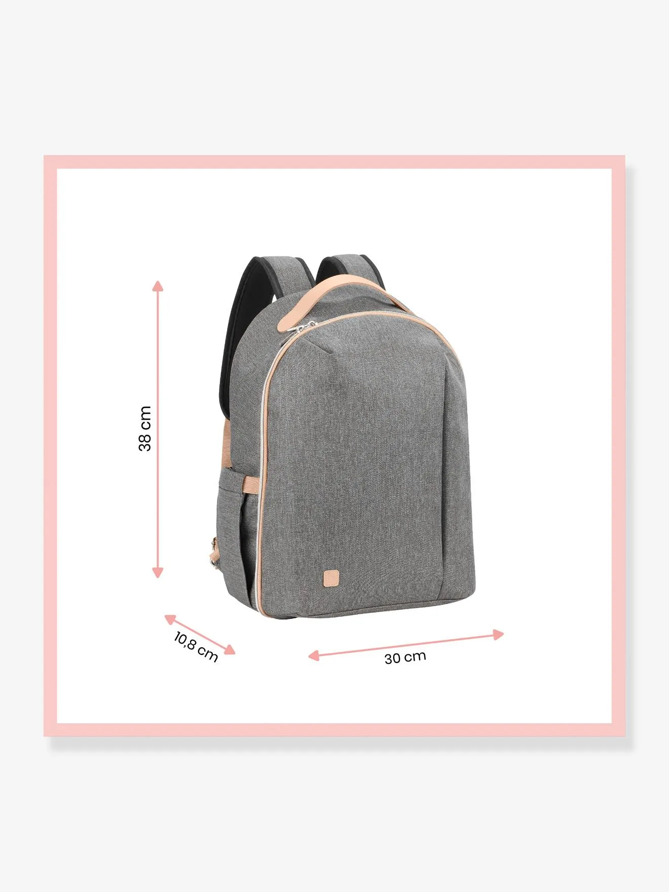 Baby Changing Backpack, Pyla by BABYMOOV - grey