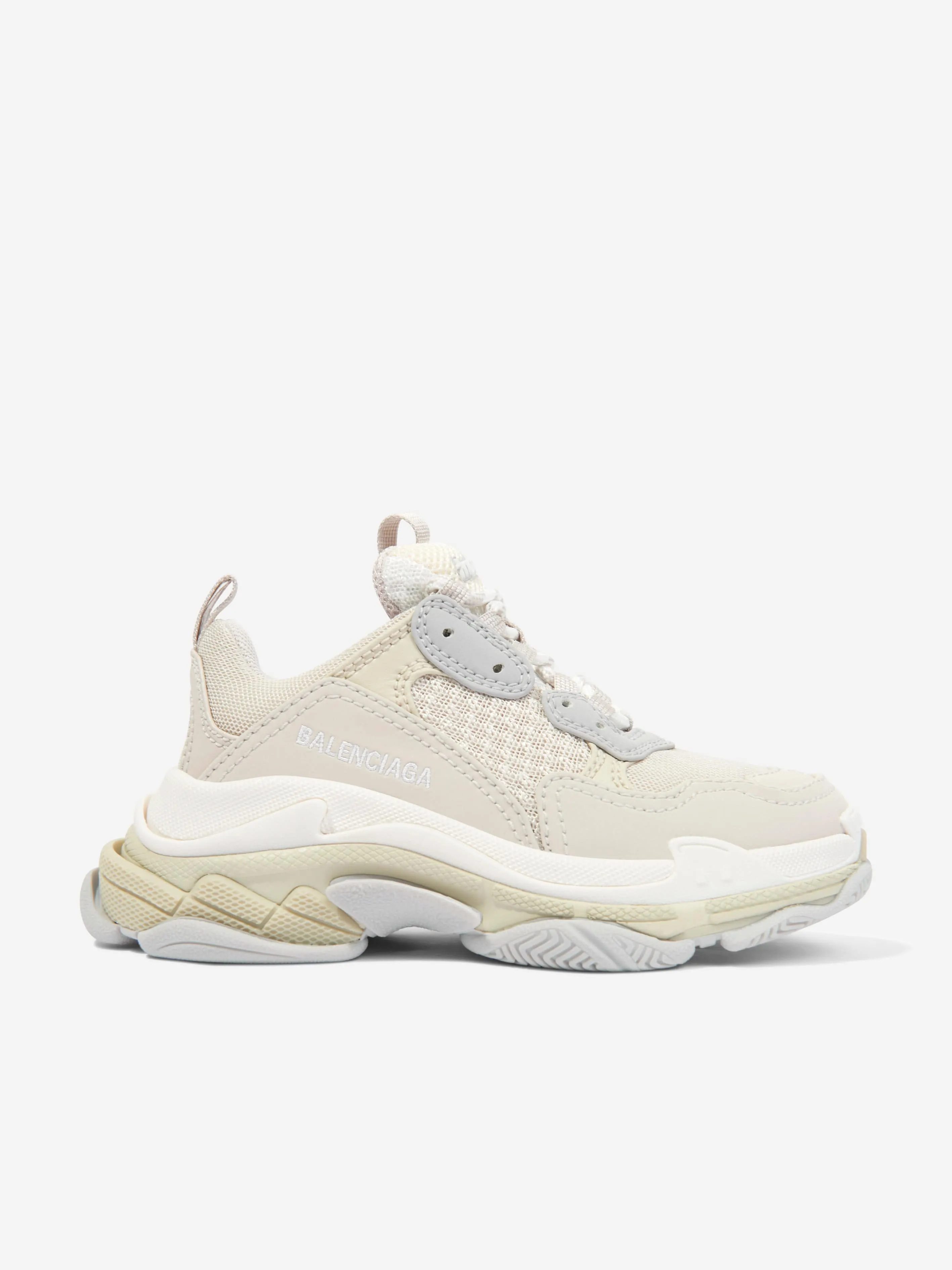 Balenciaga Kids Triple S Trainers in Ivory