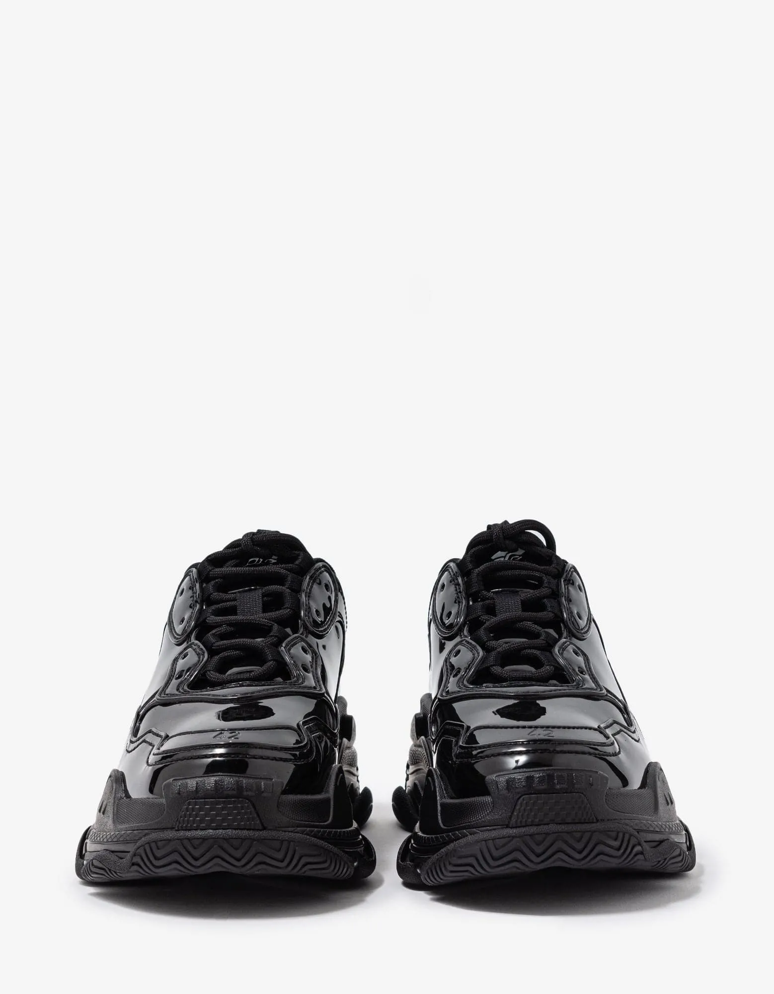 Balenciaga Triple S Black Monoblock Trainers