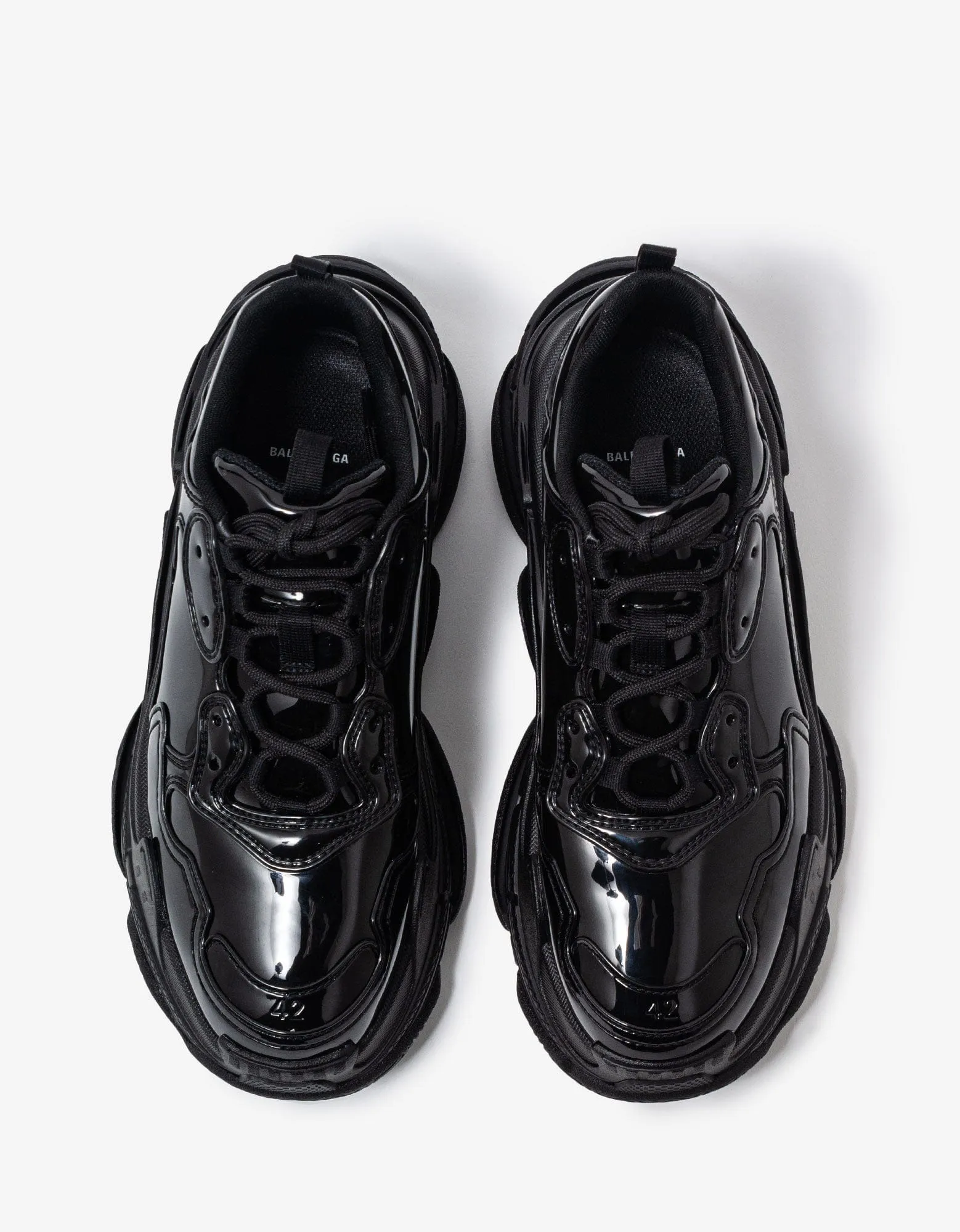 Balenciaga Triple S Black Monoblock Trainers