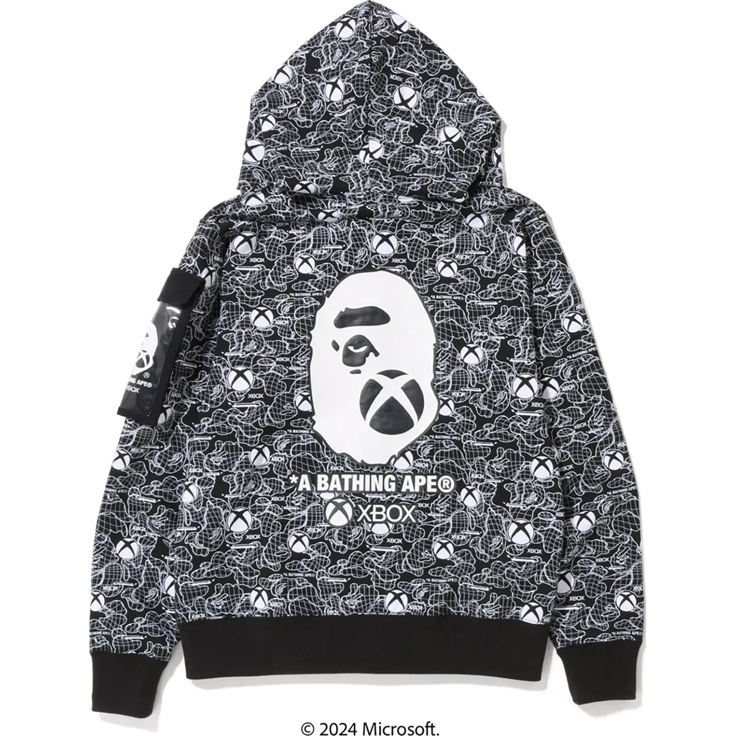 BAPE X XBOX CAMO FULL ZIP HOODIE MENS