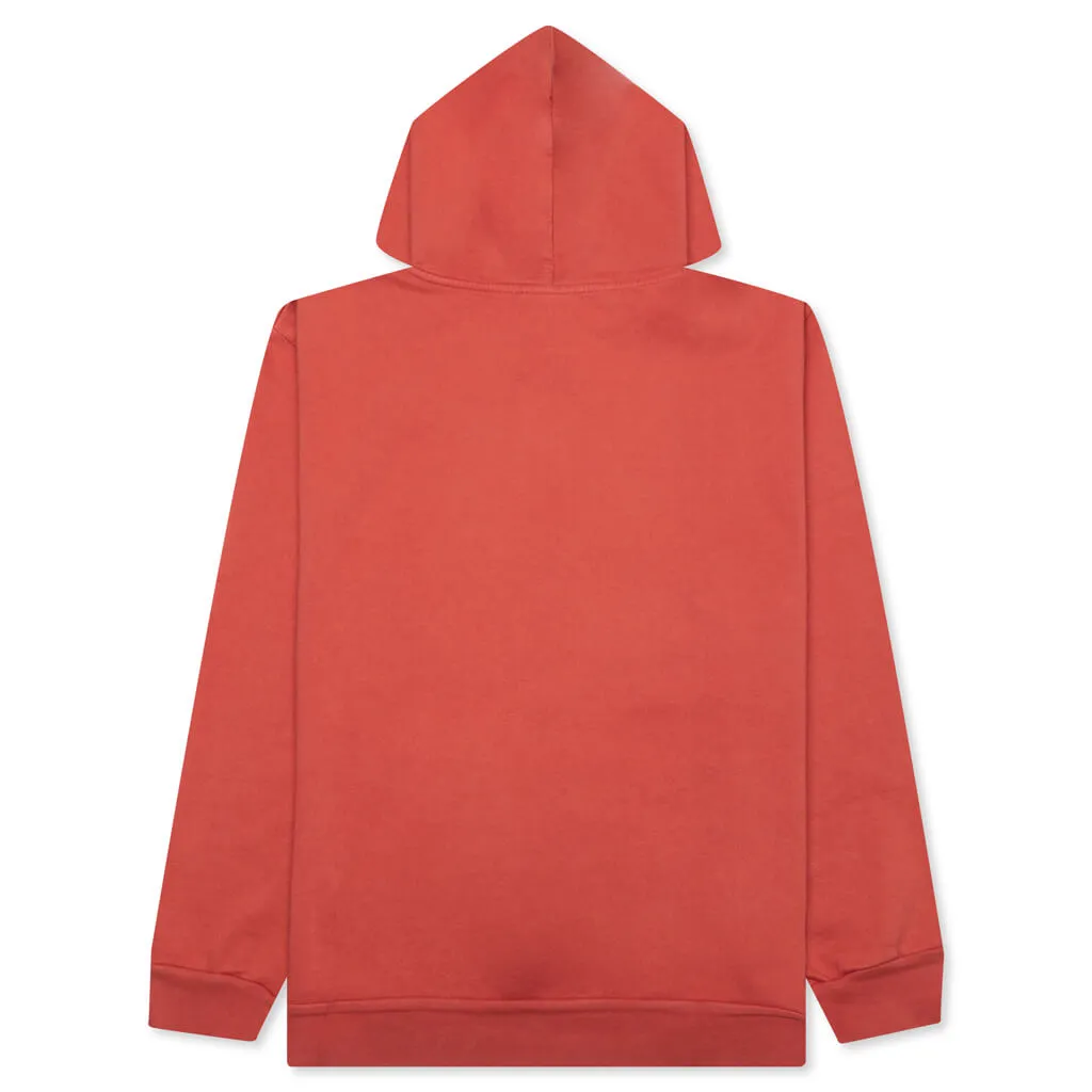 Bassline Hood Fleece - Dusty Red