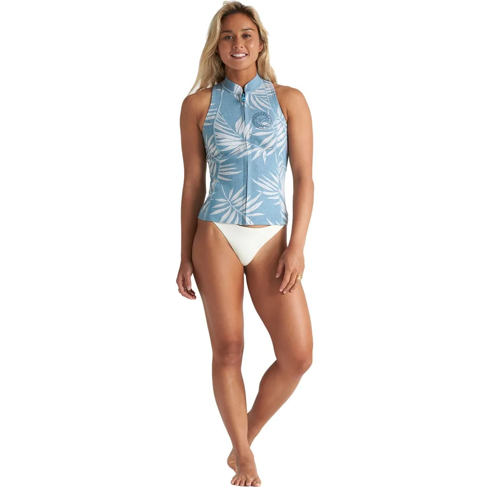 Billabong Womens Salty Daze 1mm Neoprene Vest - Blue Palms