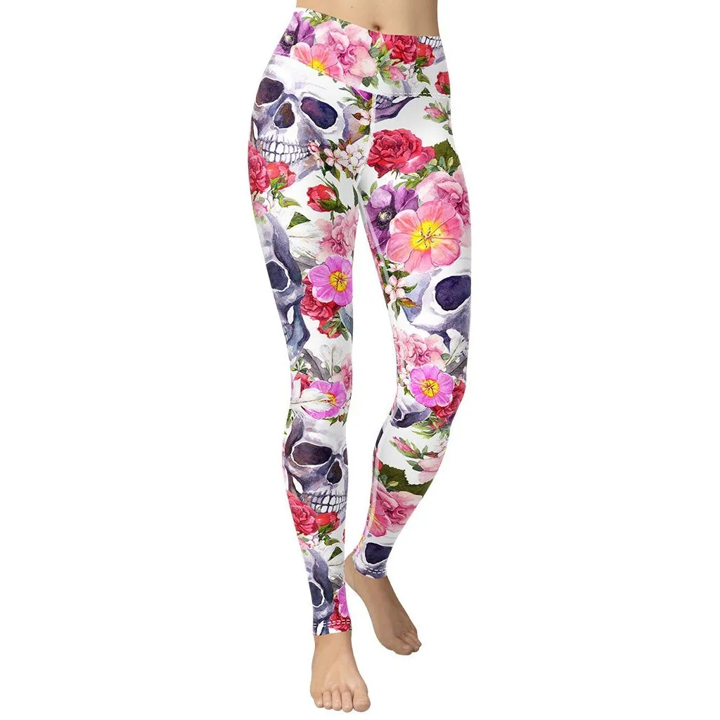 Boho Skull Yoga Leggings