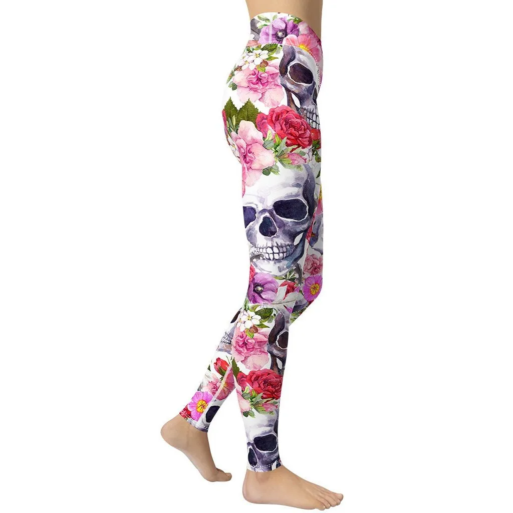 Boho Skull Yoga Leggings