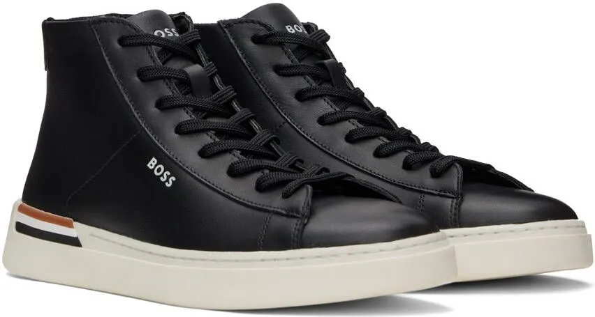 BOSS Black Logo High-Top Sneakers