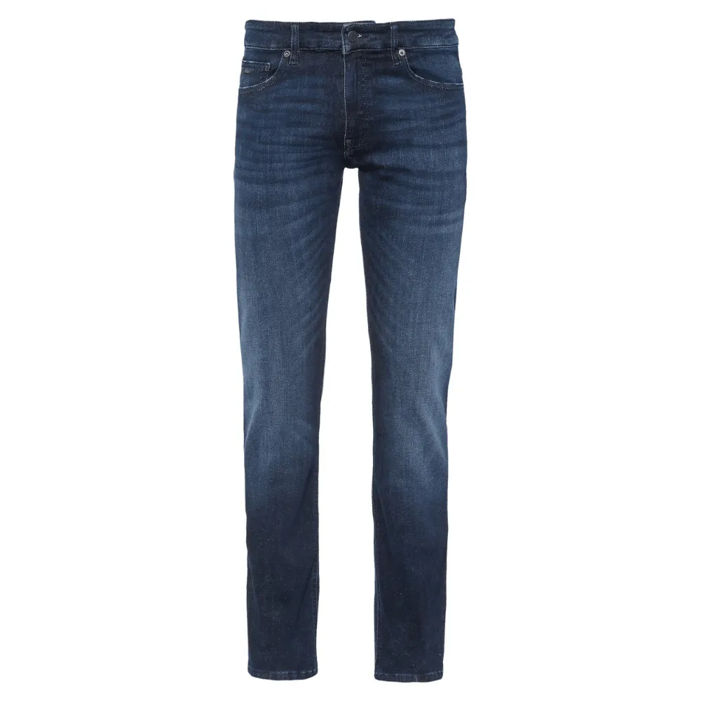 BOSS SLIM-FIT JEANS IN BLUE SUPREME-STRETCH DENIM | Menswear Online