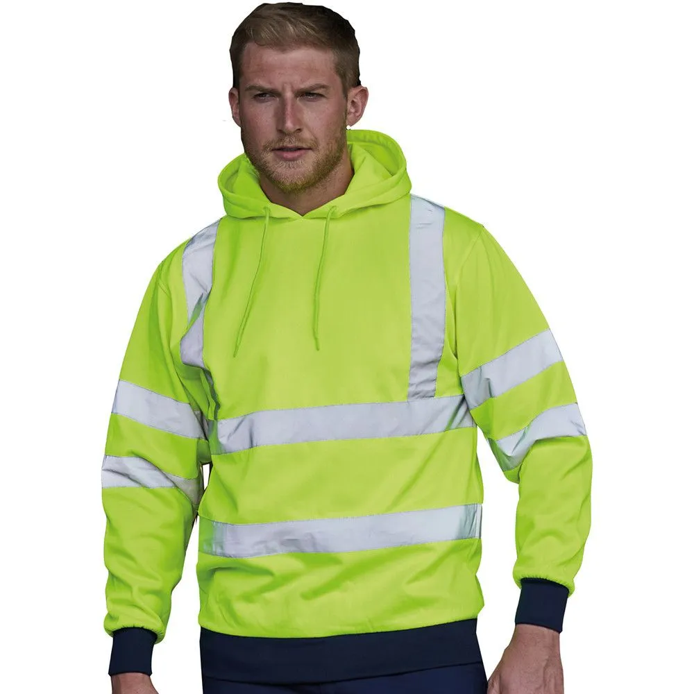 Brookes Mens High Visibility Warm Work Hoodie