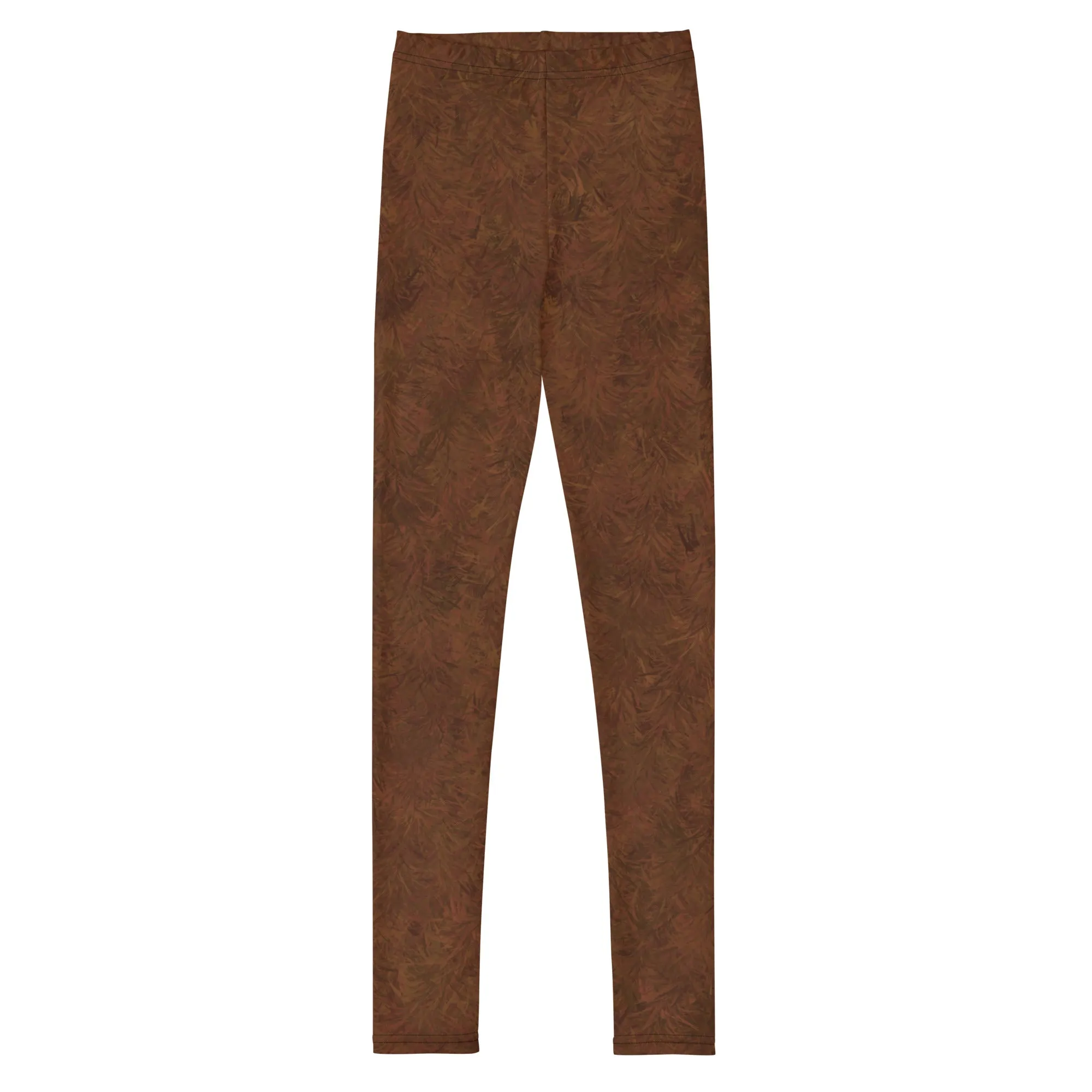 Brown Fur Print Youth Leggings