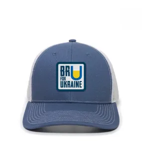 Bru For Ukraine - Blue/White Trucker Hat