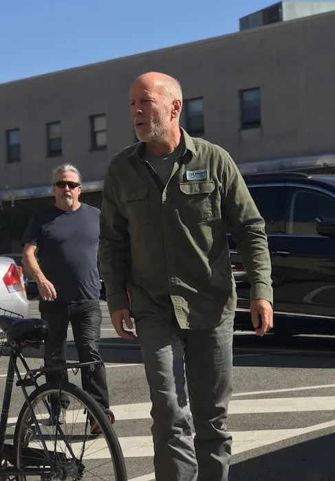 Bruce Willis Glass 2019 David Dunn Green Cotton Jacket - ujackets