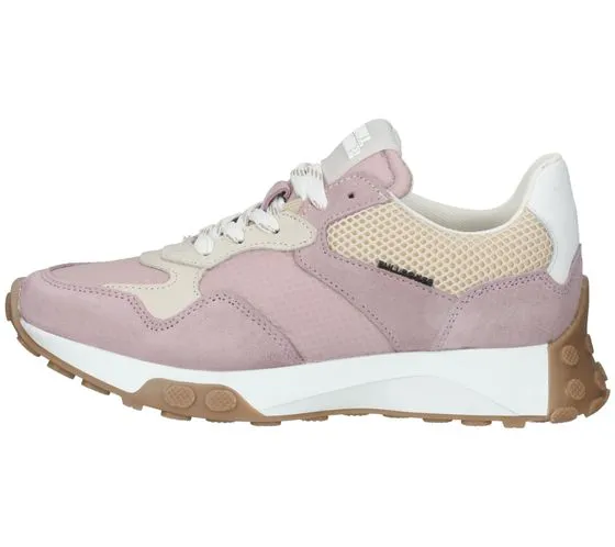 BULLBOXER Sneakers da Donna Sneakers in Vera Pelle Made in Portugal 703000E5T Rosa/Beige/Bianco