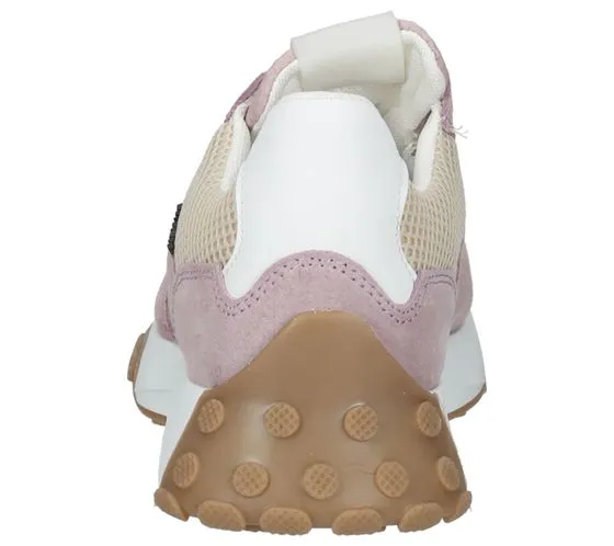 BULLBOXER Sneakers da Donna Sneakers in Vera Pelle Made in Portugal 703000E5T Rosa/Beige/Bianco