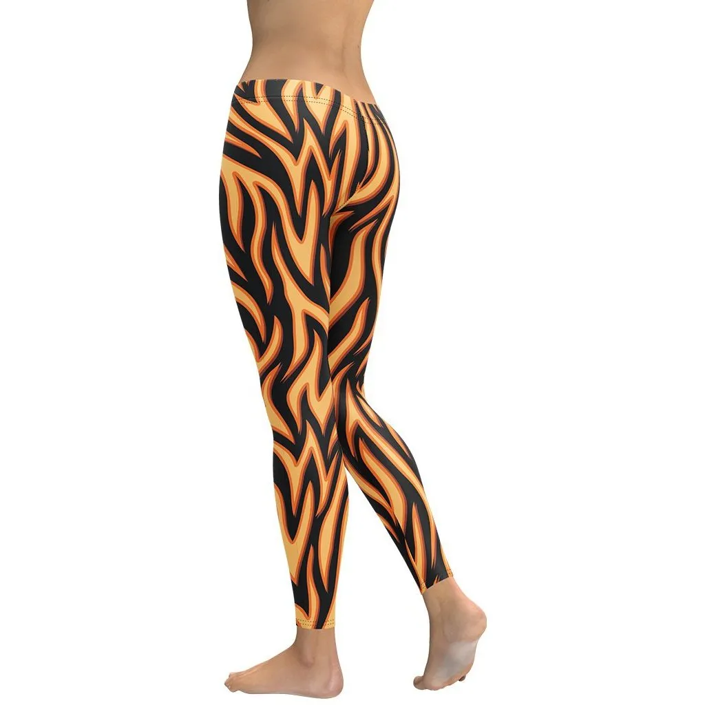 Burning Flame Leggings