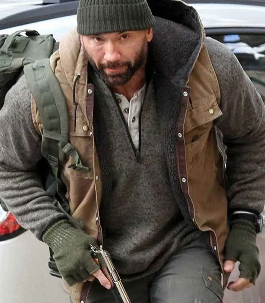 BUSHWICK DAVE BAUTISTA  BROWN COTTON VEST