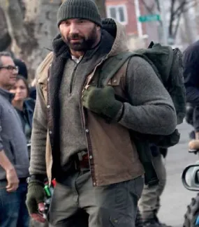 BUSHWICK DAVE BAUTISTA  BROWN COTTON VEST