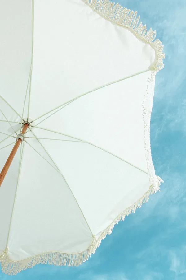 Business & Pleasure - Premium Beach Umbrella - Antique White