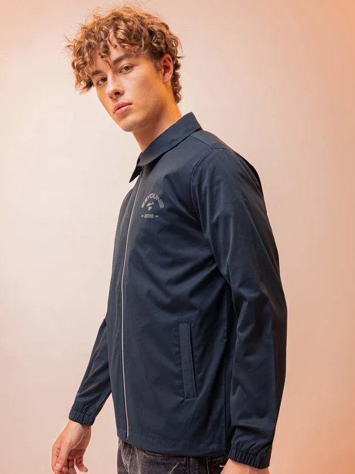 Buy Midnight Blue Windcheater Jacket for Men Online in India -Beyoung