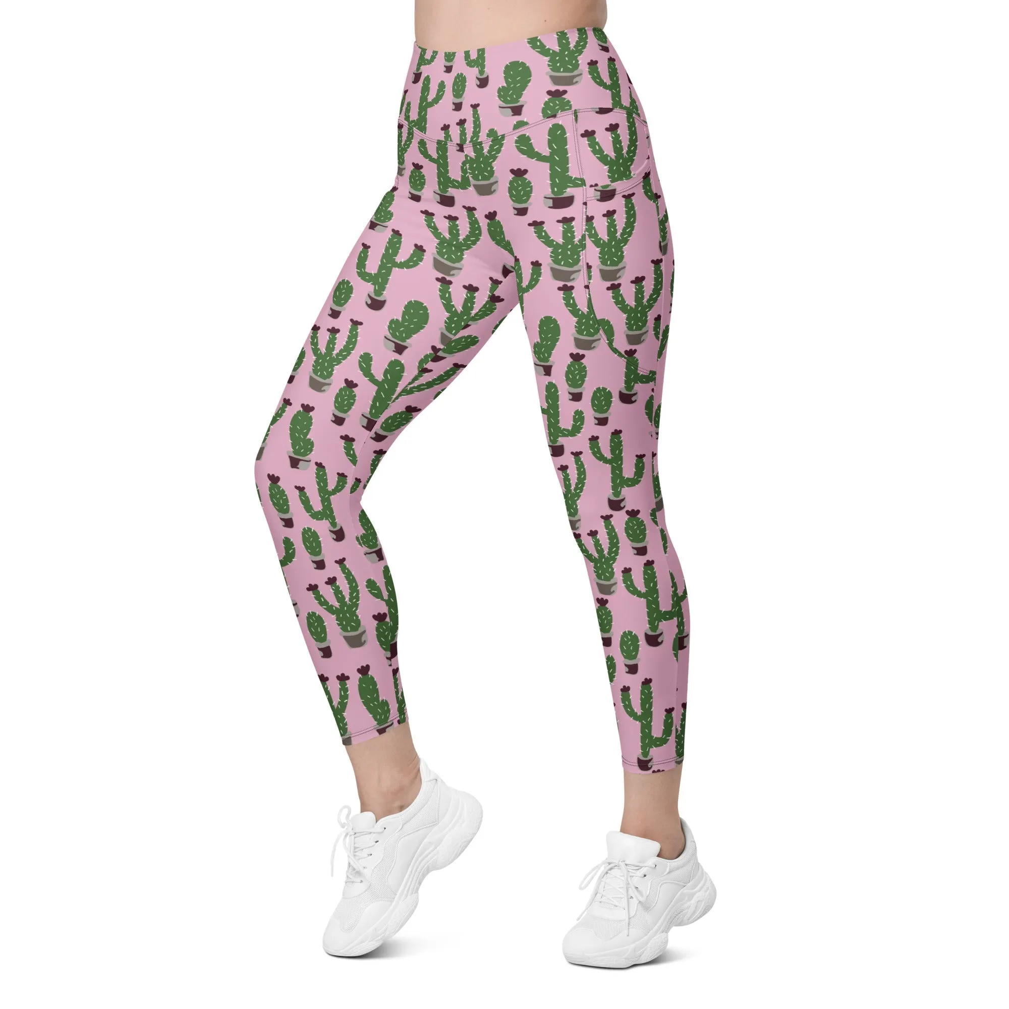 Cactus Love Leggings With Pockets