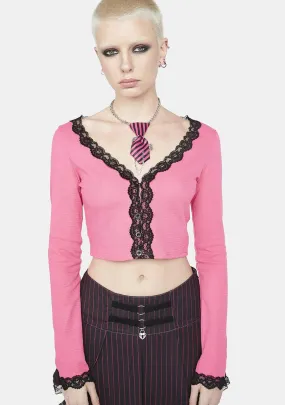 Candy Highly Selective Thermal Crop Top-