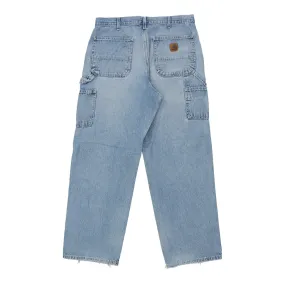 Carhartt Carpenter Trousers - 32W 30L Blue Cotton