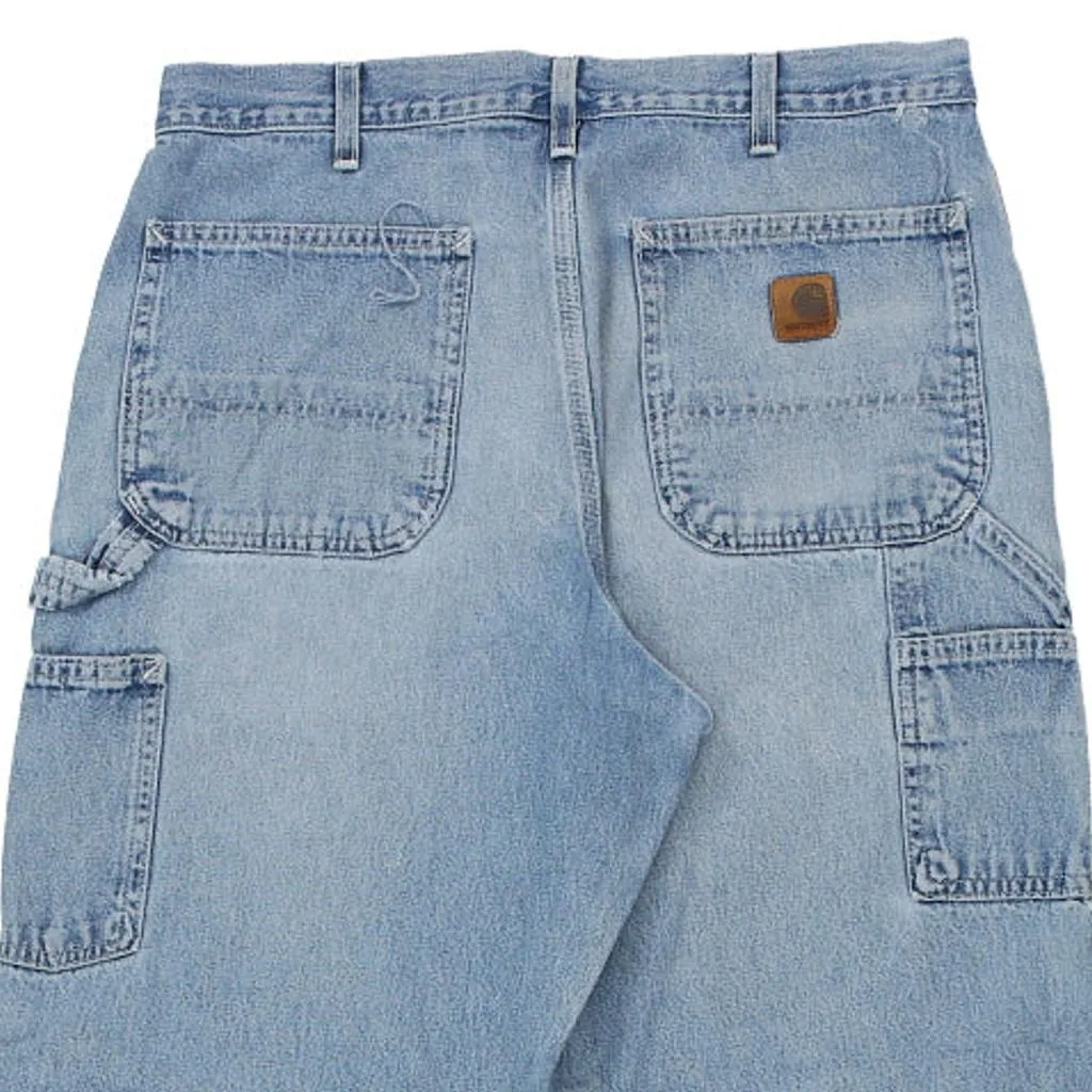 Carhartt Carpenter Trousers - 32W 30L Blue Cotton