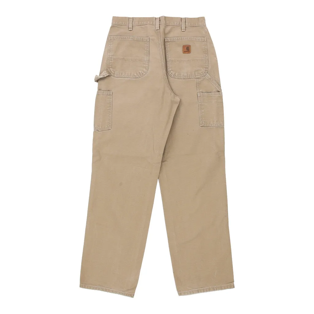 Carhartt Carpenter Trousers - 32W 34L Beige Cotton