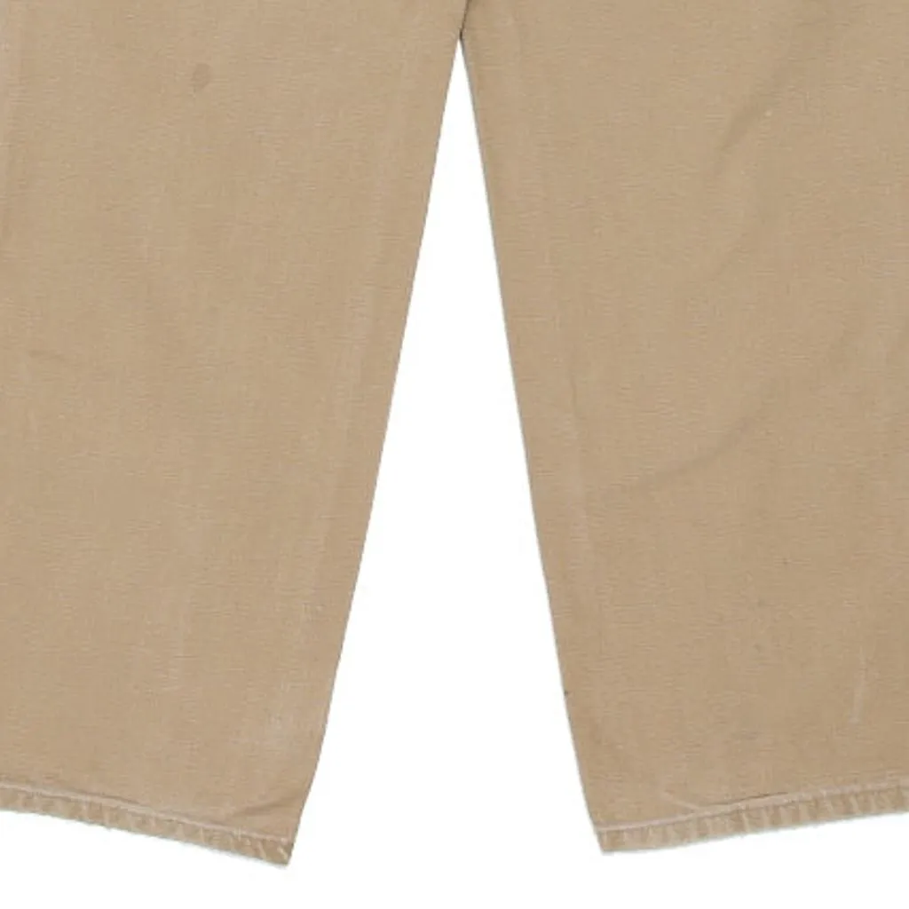 Carhartt Carpenter Trousers - 32W 34L Beige Cotton