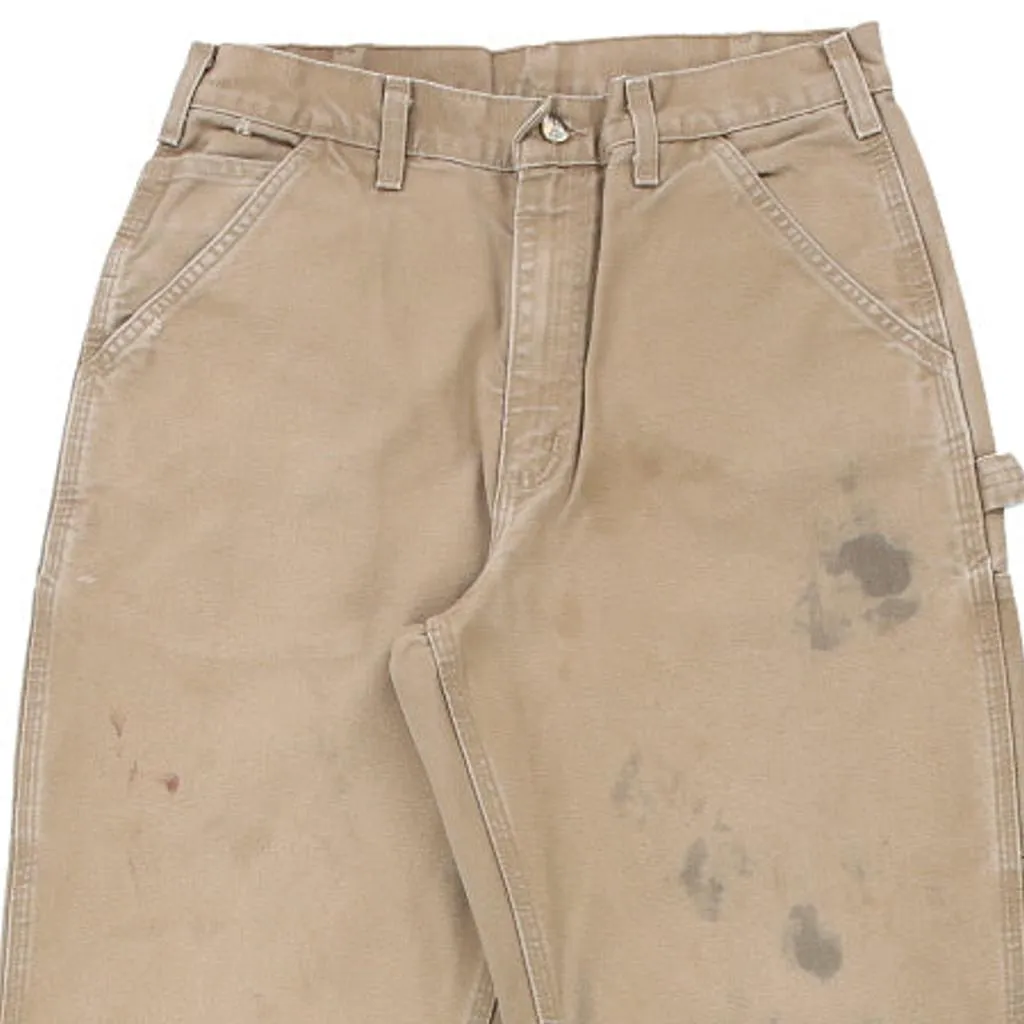 Carhartt Carpenter Trousers - 32W 34L Beige Cotton