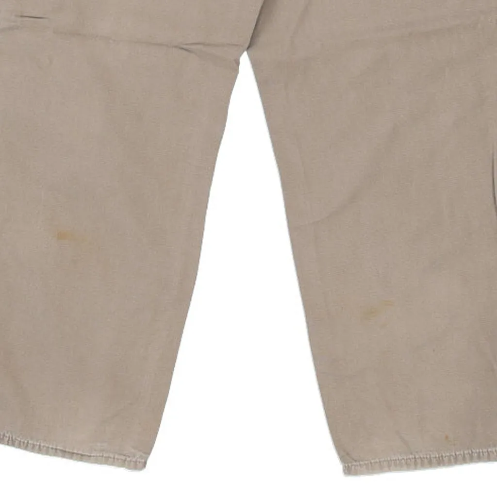 Carhartt Carpenter Trousers - 36W 32L Beige Cotton